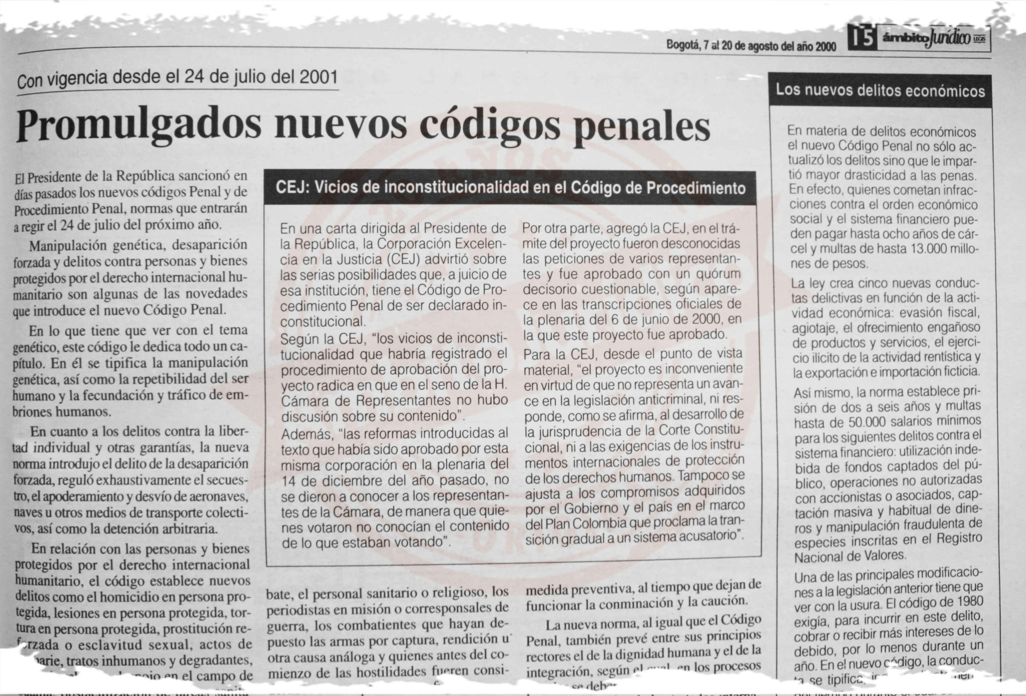 Periódico Ámbito Jurídico