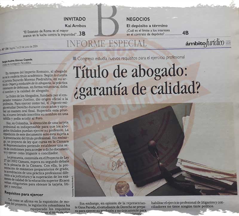 Periódico Ámbito Jurídico