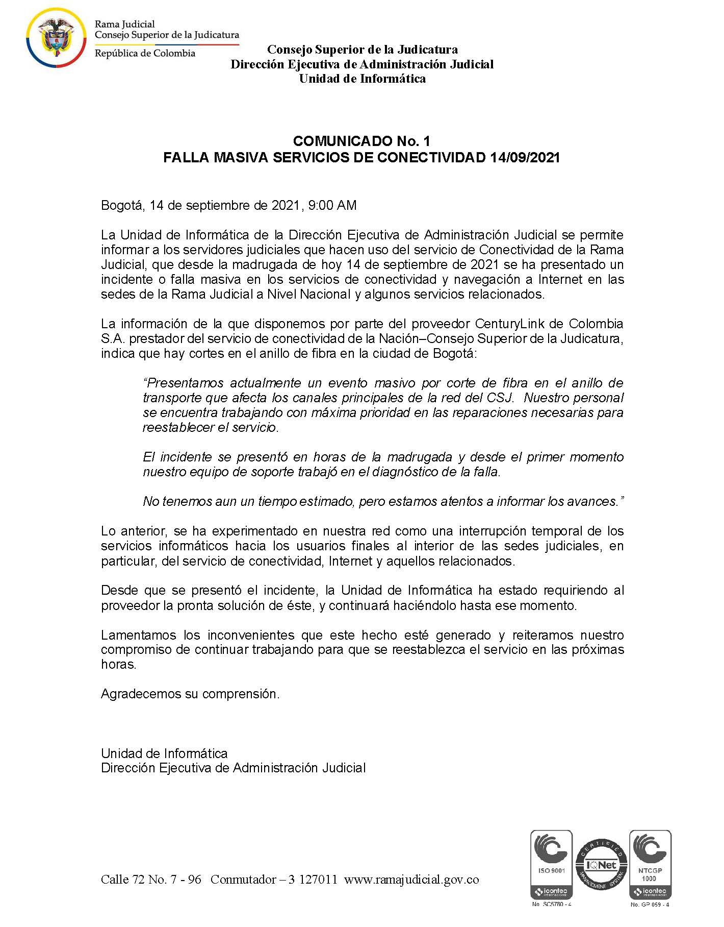 Falla CS