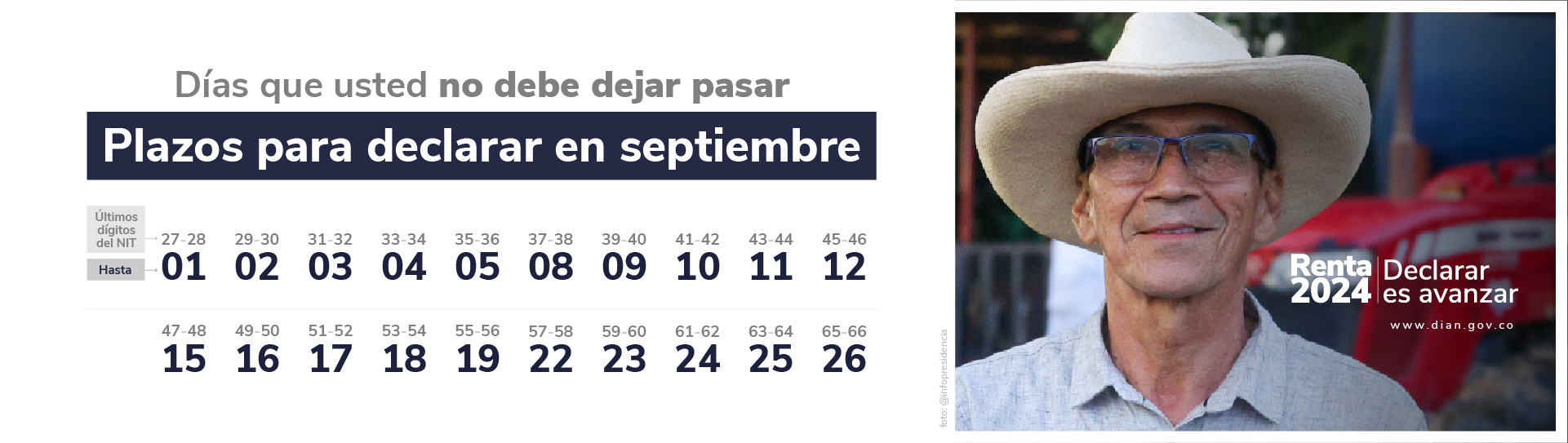 Plazo septiembre