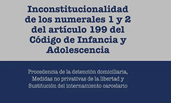 Inconstitucionalidad de los numerales 1 y 2 del artículo 199 del Código de Infancia y Adolescencia 