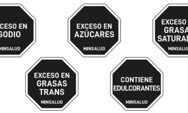 En forma octagonal es el nuevo etiquetado que propone el Minsalud para comida procesada