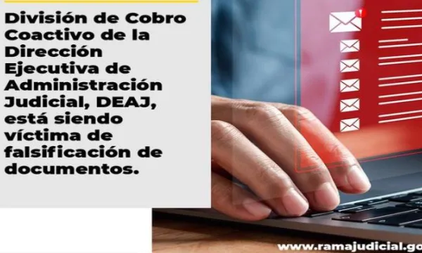 ATENCIÓN: Dirección Ejecutiva de Administración del Consejo Superior está siendo víctima de falsificación (CSJ)