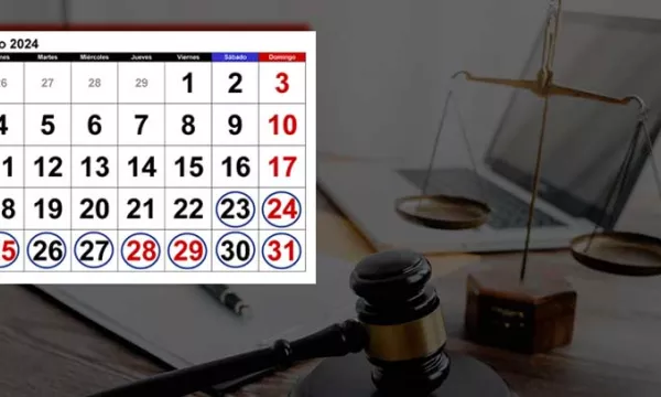 Así será la vacancia judicial por Semana Santa del 2024