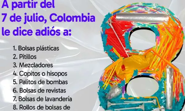 Salen del mercado ocho productos plásticos de un solo uso (Presidencia)