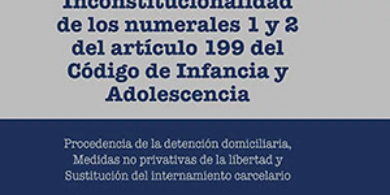 Inconstitucionalidad de los numerales 1 y 2 del artículo 199 del Código de Infancia y Adolescencia