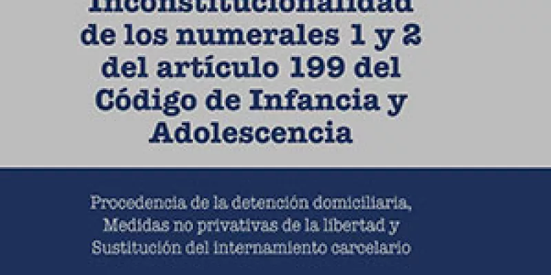 Inconstitucionalidad de los numerales 1 y 2 del artículo 199 del Código de Infancia y Adolescencia 
